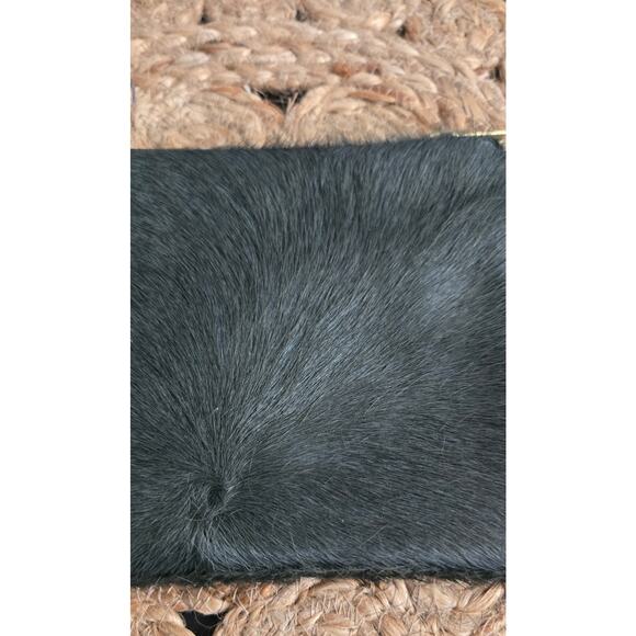 Parker & Hyde Bazillion Cowhide Charcoal Grey Compact Clutch - Picture 3 of 8